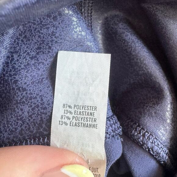 Aerie Offline The Hugger Crossover Leggings High Waisted Crackle Blue Size Small - Picture 9 of 9